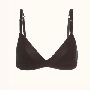 Black All-Day Deep V No-Wire Bra